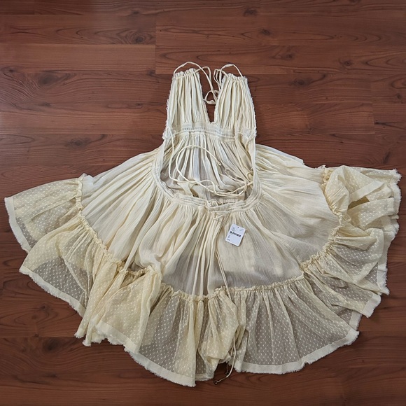 Free People 100 Degree Bohemian Halter Dress - Picture 3 of 5